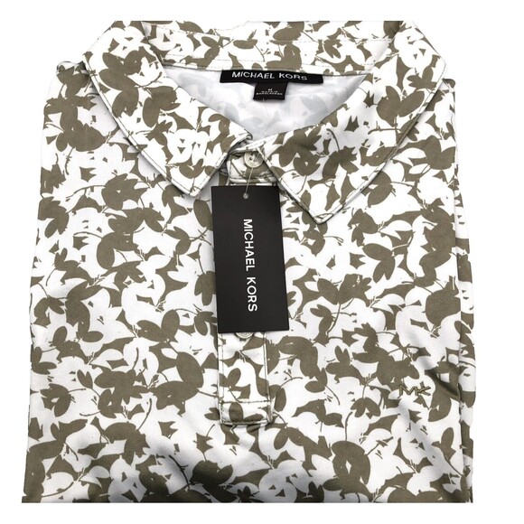 Michael Kors Men's Short Sleeve Pullover Print Polo Shirt Size M - Picture 2 of 11